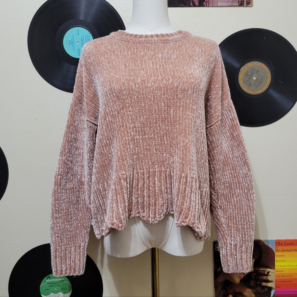 Cynthia Rowley | Pink Chenille Sweater